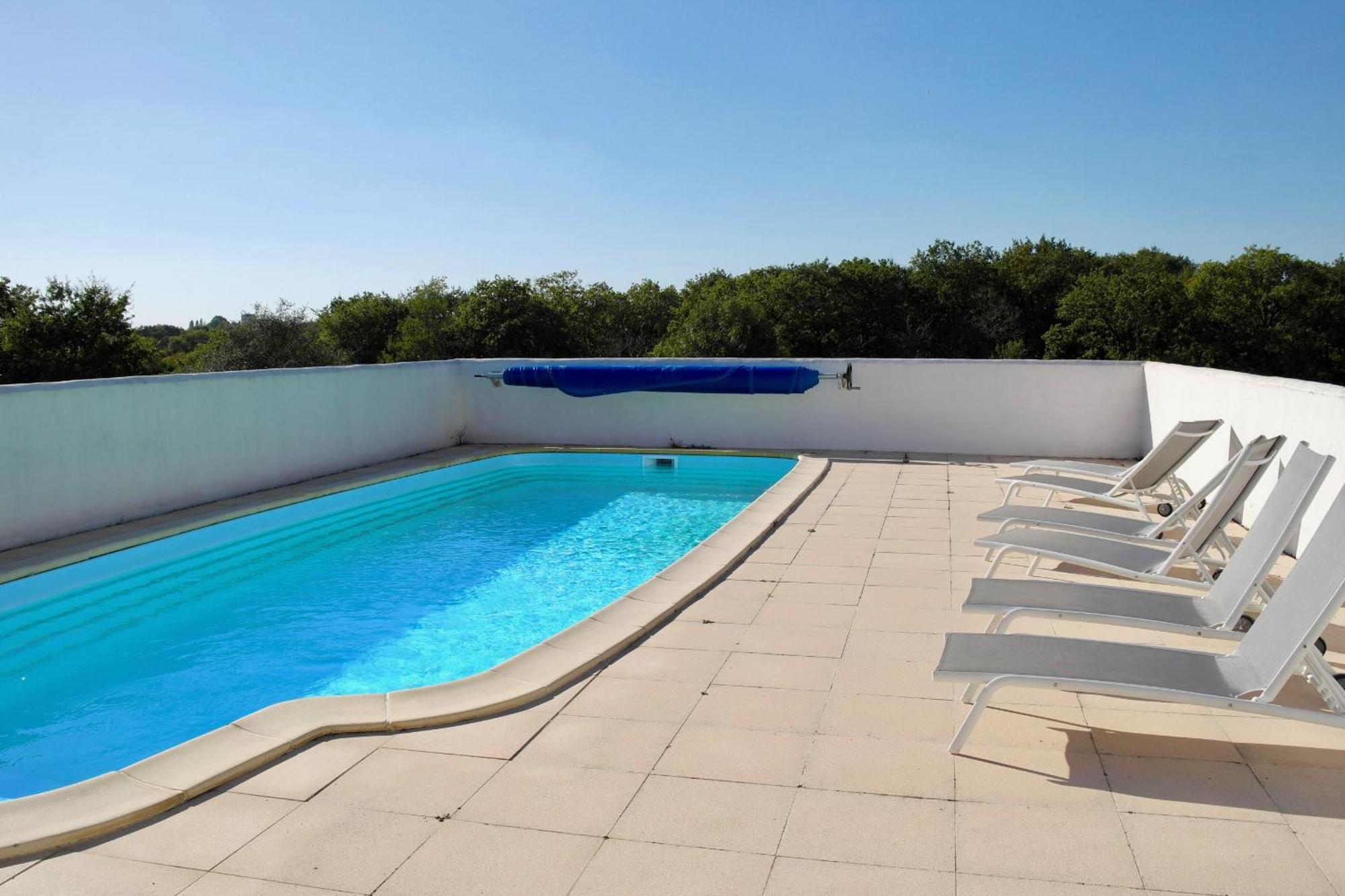 Maison De Campagne Pour 6 Avec Piscine Commequiers Dış mekan fotoğraf