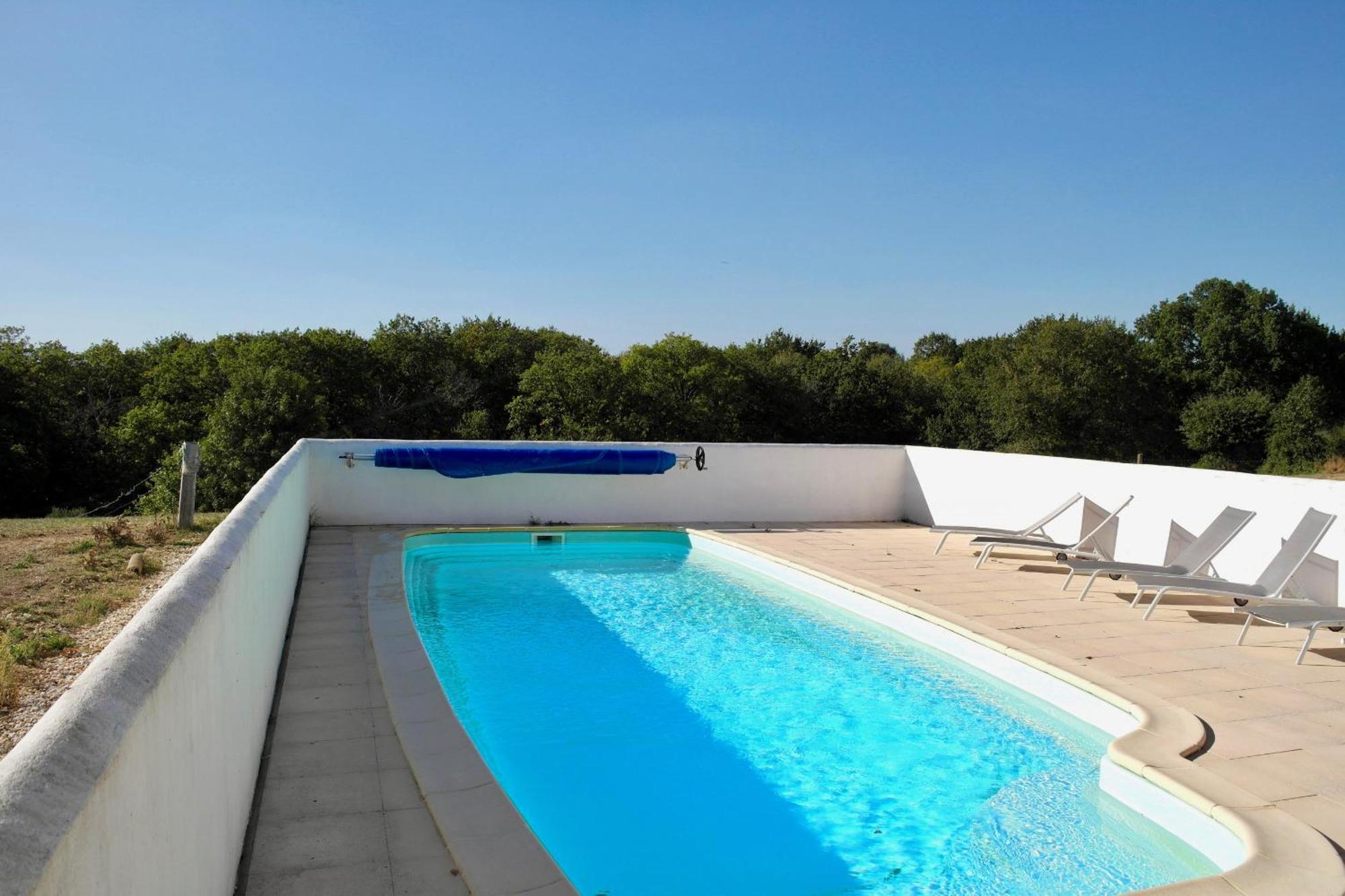 Maison De Campagne Pour 6 Avec Piscine Commequiers Dış mekan fotoğraf